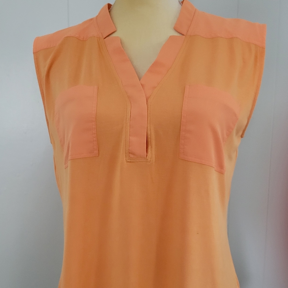 Calvin Klein Apricot sleeveless Knit Top